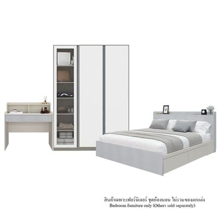 ชุดห้องนอน 6 ฟุต KONCEPT AIKO 59061410 สีขาว_0