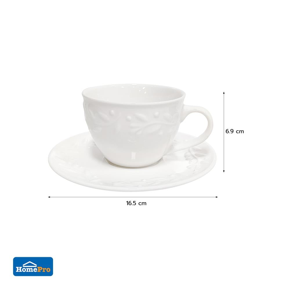 ชุดถ้วยกาแฟเซรามิก 250 มล. KECH DINING LEAF