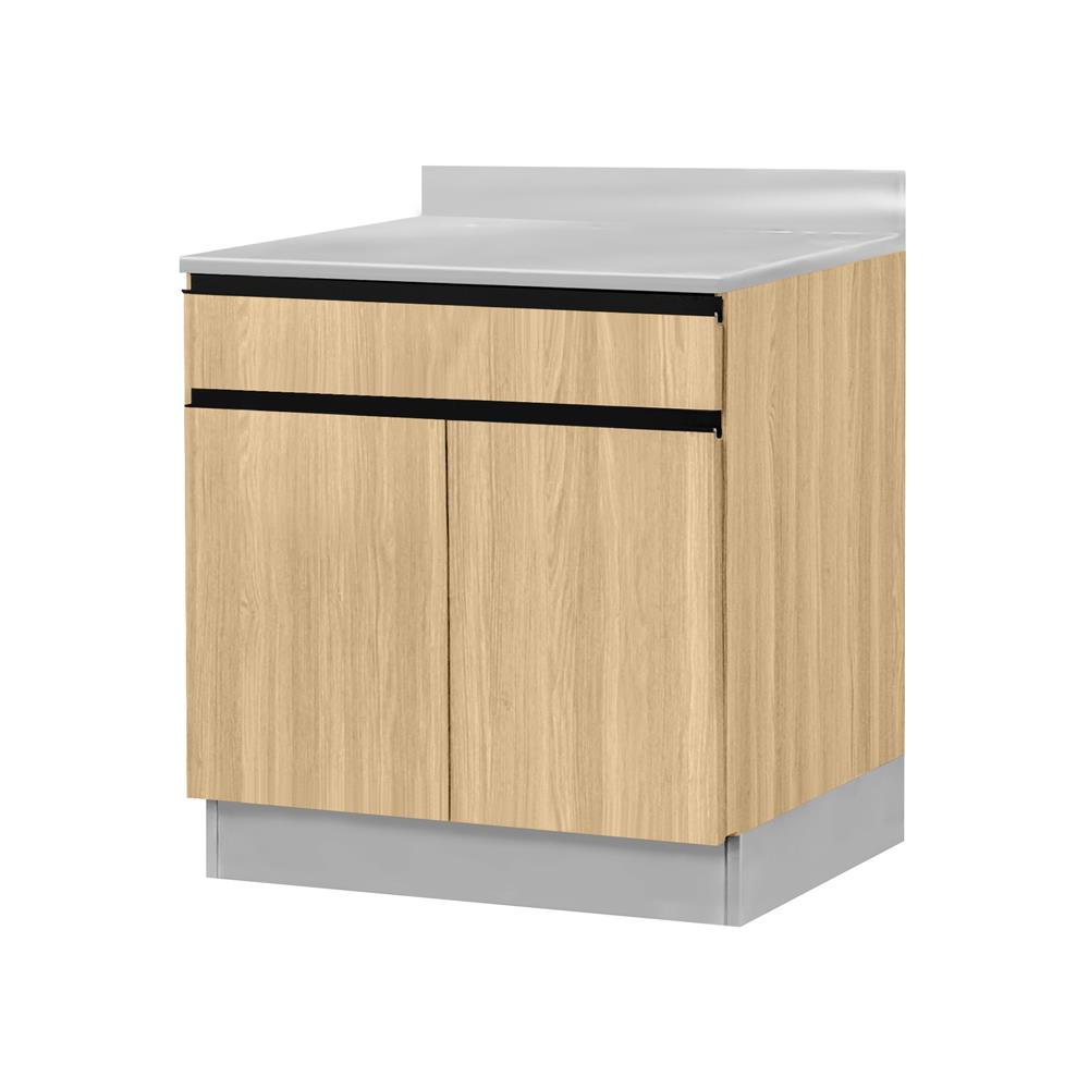 ตู้ตั้งพื้นท็อปเรียบ SL SANKI THE KITCHEN PRO 61.5 ซม. สีเชอร์รี่คาปูชิโน