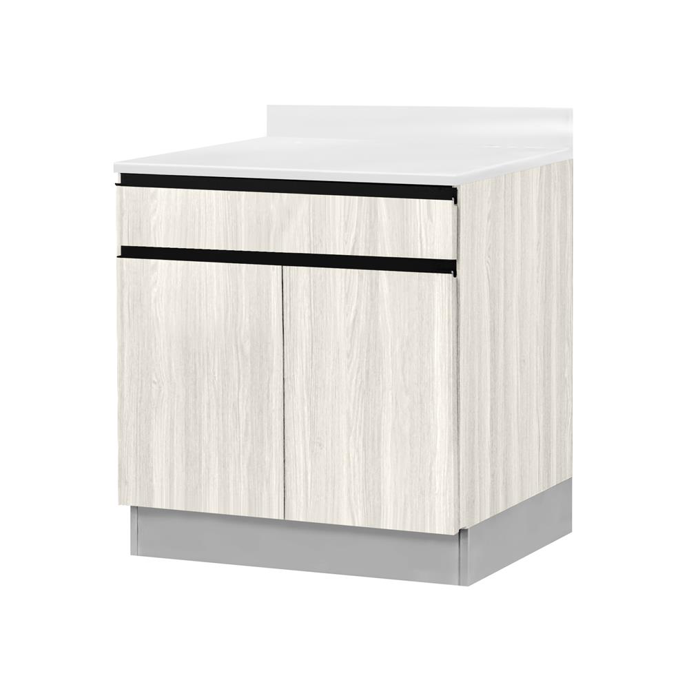 ตู้ตั้งพื้นท็อปเรียบ TSS W SANKI THE KITCHEN PRO 61.5 ซม. สีเนเชอรัลแอช