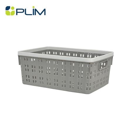 ตะกร้าผ้าเหลี่ยม PLIM FLOW HH-1252 SIZE S สีเทา_0