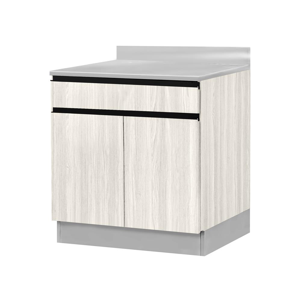 ตู้ตั้งพื้นท็อปเรียบ SL SANKI THE KITCHEN PRO 61.5 ซม. สีเนเชอรัลแอช