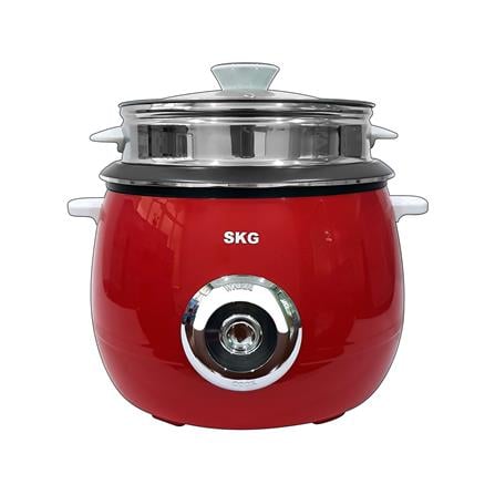 หม้อหุงข้าวธรรมดา SKG SK-718 1.8 ลิตร สีแดง_0