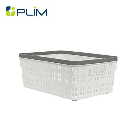 ตะกร้าผ้าเหลี่ยม PLIM FLOW HH-1252 SIZE S สีขาว_0