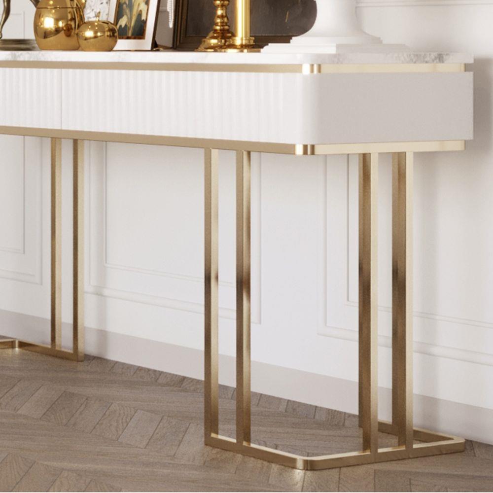 โต๊ะคอนโซล SB FURNITURE GALAR 19215728 150 ซม. สีขาว/ทอง