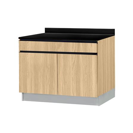 ตู้ตั้งพื้นท็อปเรียบ TSS B SANKI THE KITCHEN PRO 101.5 ซม. สีเชอร์รี่คาปูชิโน_1