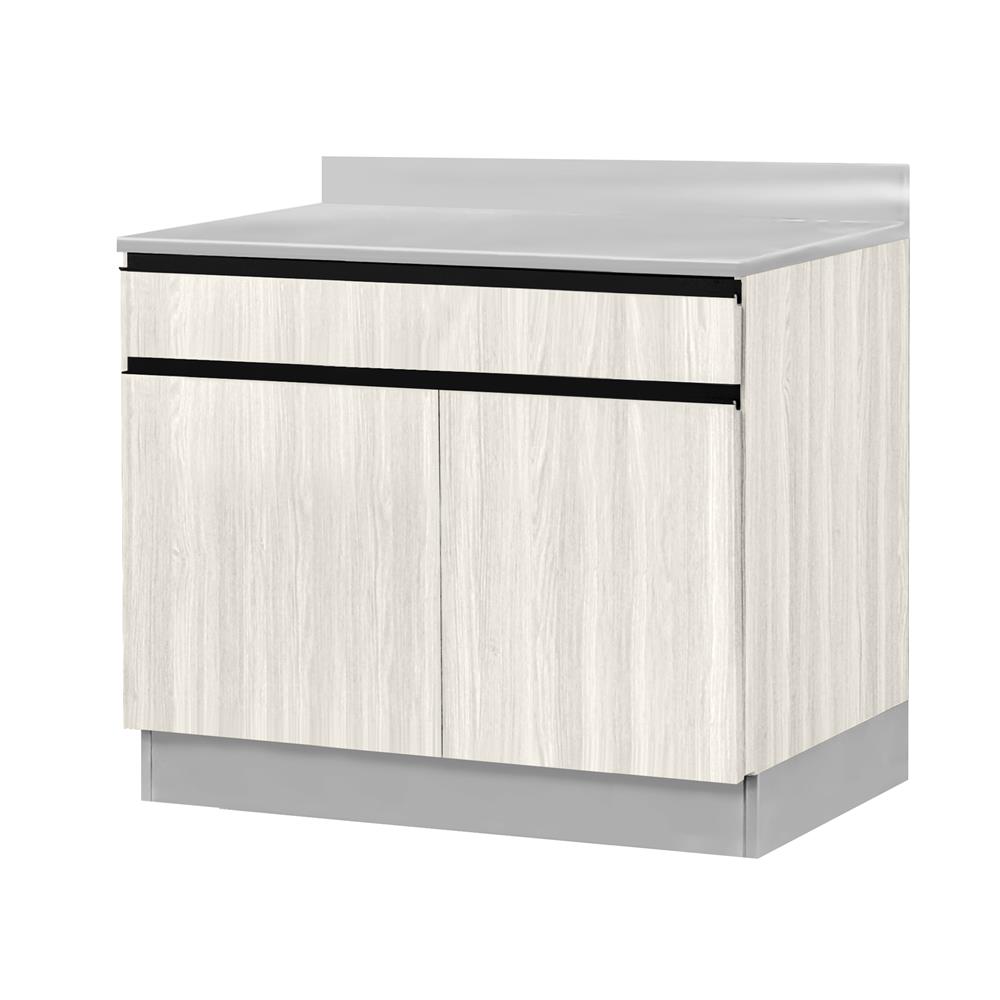 ตู้ตั้งพื้นท็อปเรียบ SL SANKI THE KITCHEN PRO 81.5 ซม. สีเนเชอรัลแอช