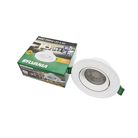 ดาวน์ไลท์ LED SYLVANIA INSET SWING 6 วัตต์ WARM WHITE 3 นิ้ว สีขาว กลม_3