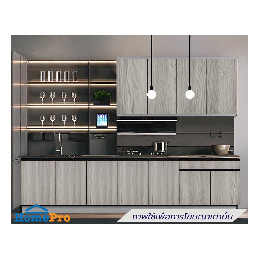 ตู้ตั้งพื้นท็อปเรียบ TSS W SANKI THE KITCHEN PRO 61.5 ซม. สีดริทโตโอ๊ก