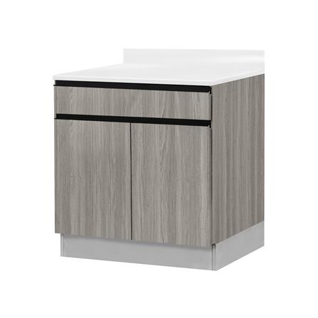 ตู้ตั้งพื้นท็อปเรียบ TSS W SANKI THE KITCHEN PRO 61.5 ซม. สีดริทโตโอ๊ก_1