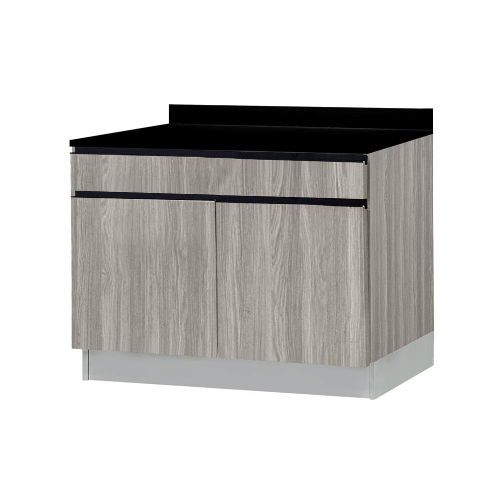 ตู้ตั้งพื้นท็อปเรียบ TSS B SANKI THE KITCHEN PRO 101.5 ซม. สีดริทโตโอ๊ก