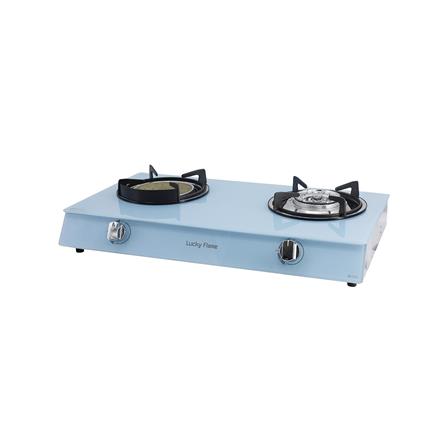 เตาแก๊สตั้งโต๊ะ 2 หัวแก๊ส LUCKY FLAME AG-2102S(U) สีฟ้า_2