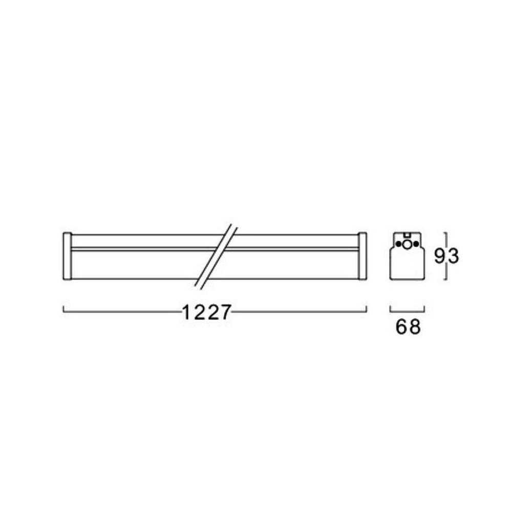 รางนีออน L&E 9J-00520 1x1200 มม. สีขาว