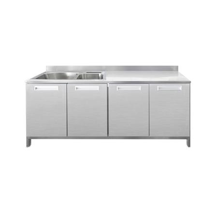 ตู้ตั้งพื้นท็อปซิงค์ 2 หลุม SANKI CLEAN KITCHEN SMC-NS2 180 ซม._1