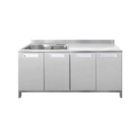 ตู้ตั้งพื้นท็อปซิงค์ 2 หลุม SANKI CLEAN KITCHEN SMC-NS2 150 ซม._1