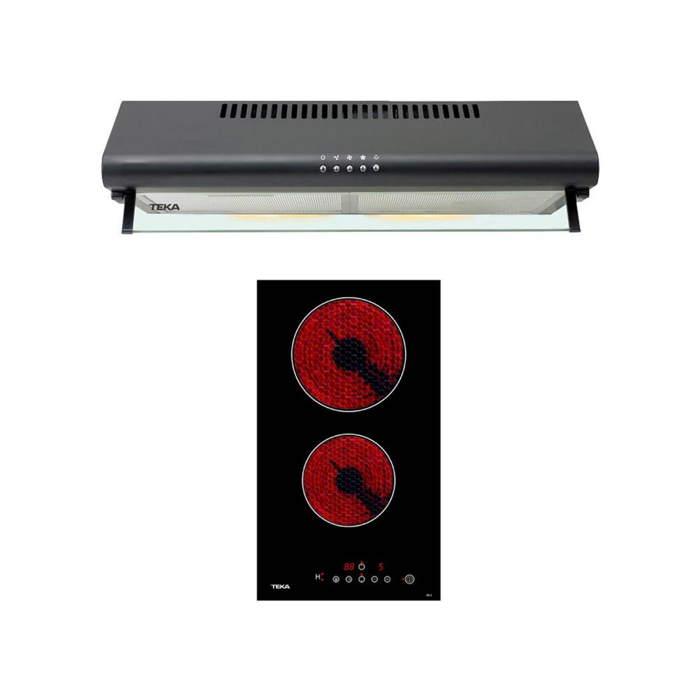 เตาฝัง+เครื่องดูดควัน TEKA VE2 NK + C 605 BK