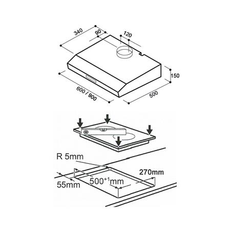 เตาฝัง+เครื่องดูดควัน TEKA VE2 NK + C 605 BK_3