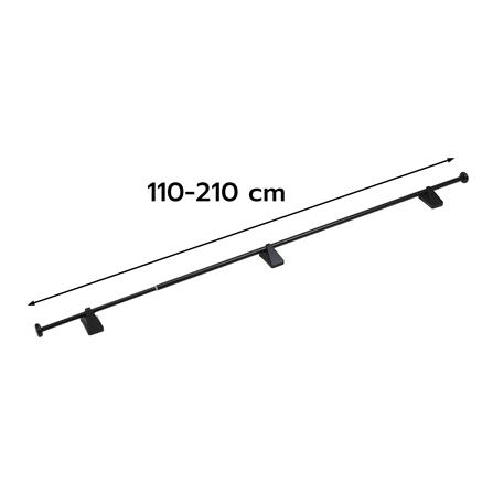รางเหล็ก ยืดหด HOME LIVING STYLE COLLE 110-210 ซม. สีดำ_6