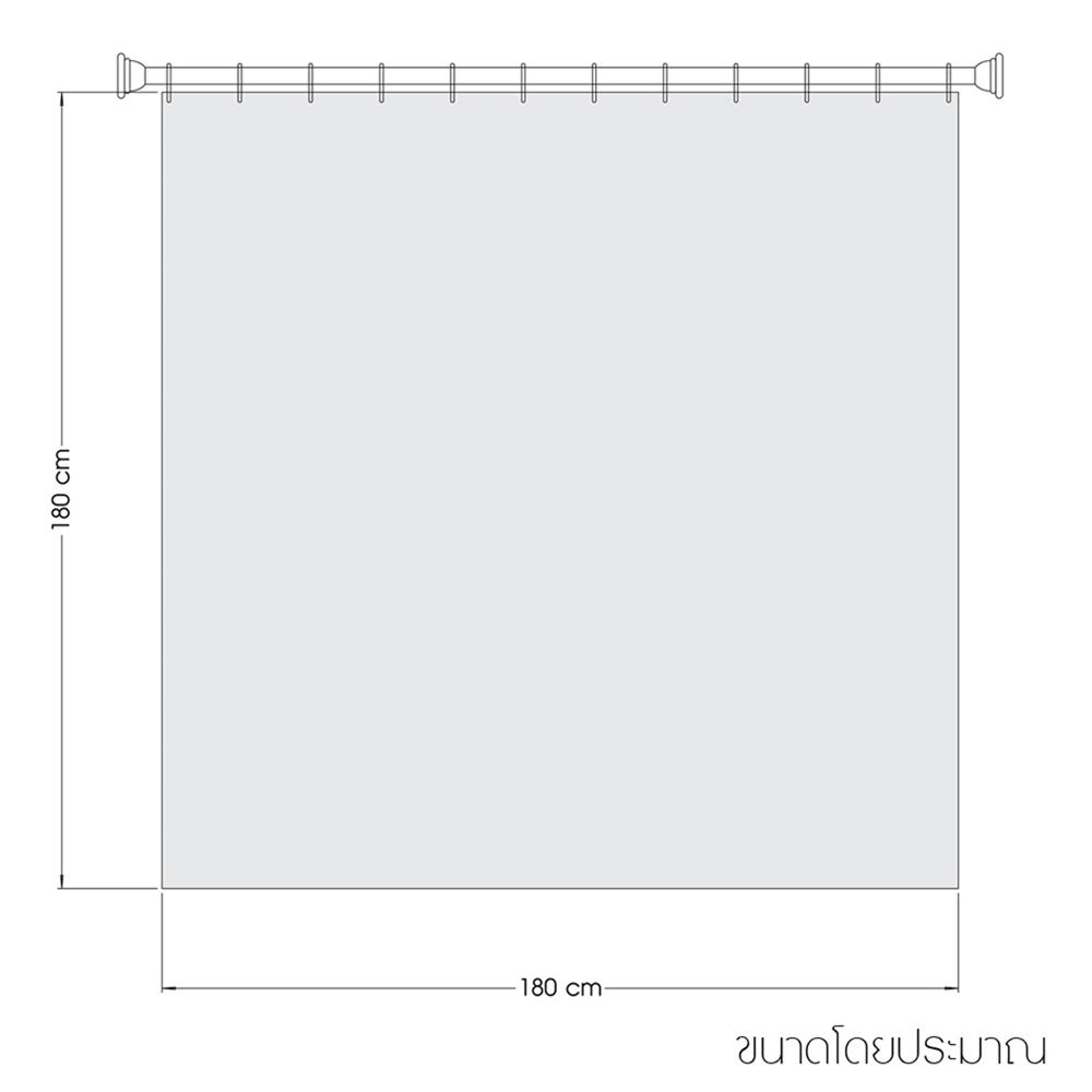 ม่านห้องน้ำ PVC WSP SCP-2/B5128 180X180 ซม.