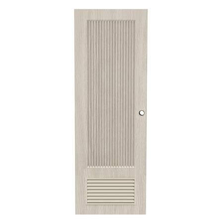 ประตูห้องน้ำ UPVC เจาะลูกบิด AZLE PZL05 70x200 ซม. สี WHITE GRAY