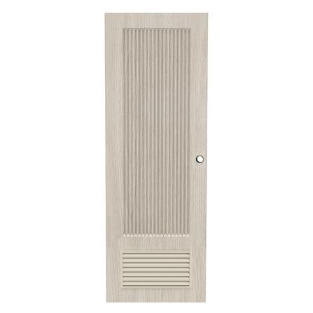 ประตูห้องน้ำ UPVC เจาะลูกบิด AZLE PZL05 70x200 ซม. สี WHITE GRAY_1