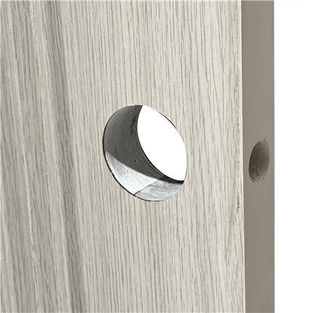 ประตูห้องน้ำ UPVC เจาะลูกบิด AZLE PZL05 70x200 ซม. สี WHITE GRAY_4