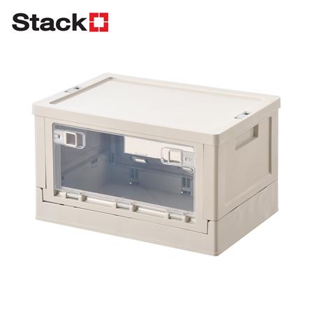 กล่องเก็บของพับได้ STACKO LAURA 55 ลิตร 50.5X36.5X29.5 ซม. สีขาว_0