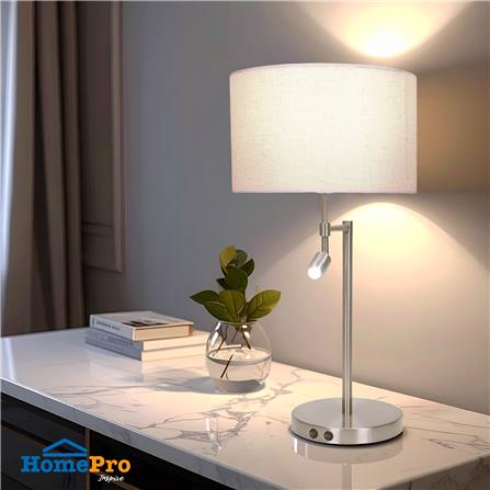 ไฟตั้งโต๊ะ LED CARINI MT15-3682 3 วัตต์ สีขาว/เงิน_5