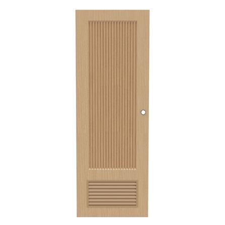 ประตูห้องน้ำ UPVC เจาะลูกบิด AZLE PZL05 70x200 ซม. สี NATURAL ASH WOOD