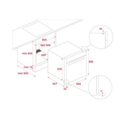 เตาอบฝังดิจิตอล TEKA HLB 8550 SC BK E04 70 ลิตร_7