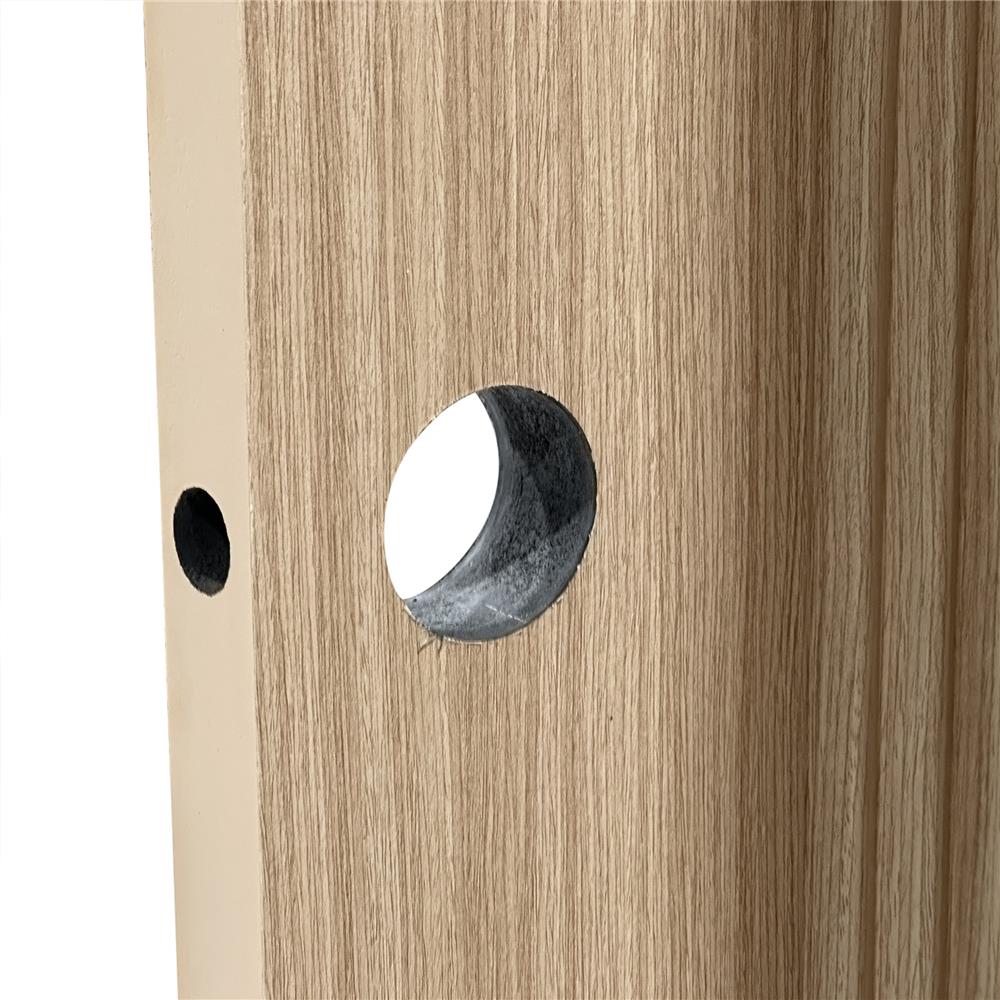 ประตูภายใน UPVC เจาะลูกบิด AZLE PZ05 80x200 ซม. สี NATURAL ASH WOOD