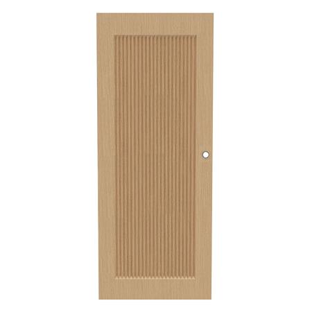 ประตูภายใน UPVC เจาะลูกบิด AZLE PZ05 80x200 ซม. สี NATURAL ASH WOOD