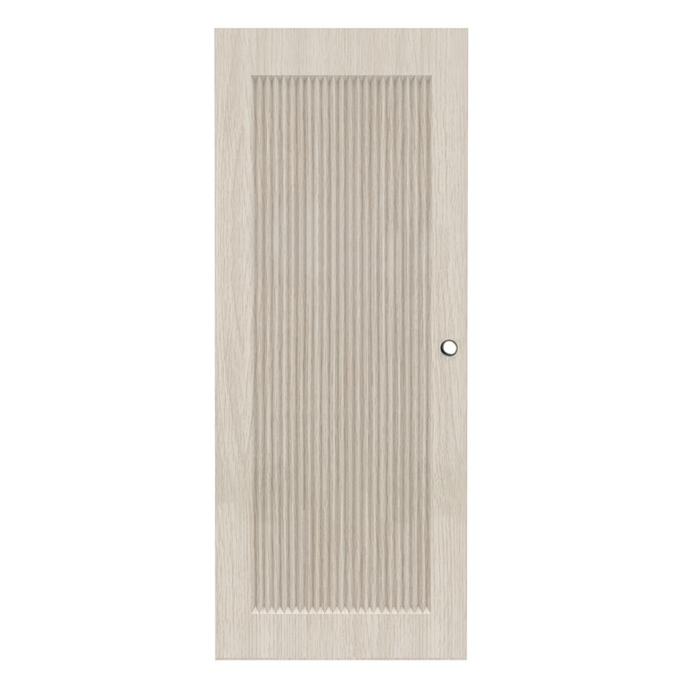 ประตูภายใน UPVC เจาะลูกบิด AZLE PZ05 80x200 ซม. สี WHITE GRAY_1