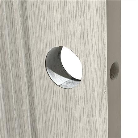 ประตูภายใน UPVC เจาะลูกบิด AZLE PZ05 80x200 ซม. สี WHITE GRAY_4