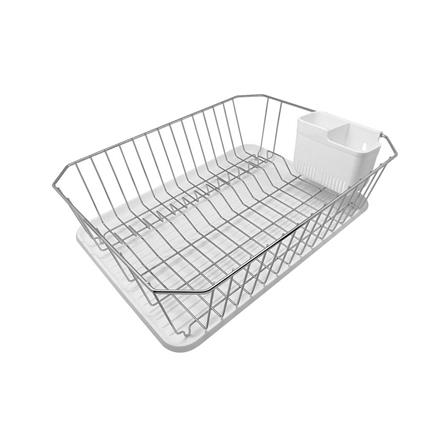 ชั้นคว่ำจานสเตนเลส พร้อมที่ใส่ช้อนและถาดรองน้ำ KECH FIRM_0