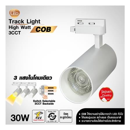 แทรคไลท์ติดราง LED SHINING S-TRL30004-1(WH) 30 วัตต์ DAYLIGHT/COOL WHITE/WARM WHITE สีขาว_3