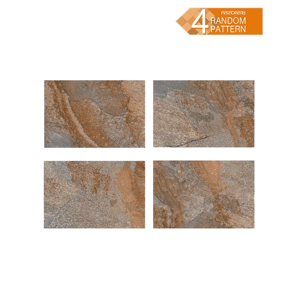 กระเบื้องพื้น 40x60 ซม. TARA รัสติกร็อค น้ำตาล หนา 13 มม. PM 1.2 ตร.ม.
