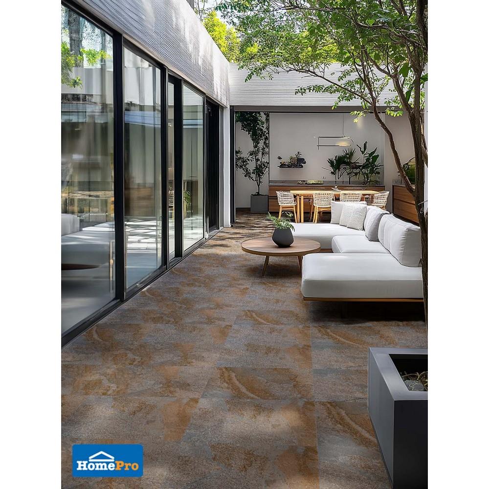 กระเบื้องพื้น 40x60 ซม. TARA รัสติกร็อค น้ำตาล หนา 13 มม. PM 1.2 ตร.ม.