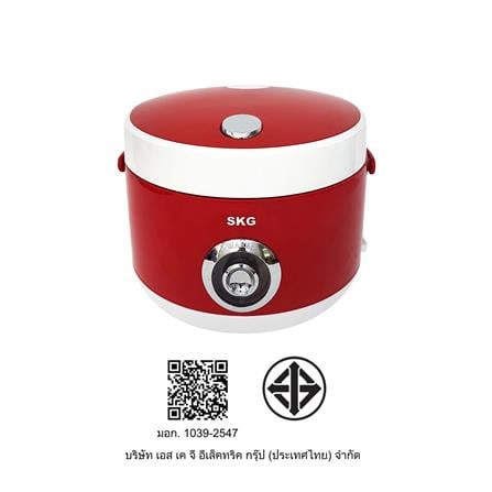 หม้อหุงข้าว MANUAL SKG SK-125 1.2 ลิตร สีขาว/แดง_7