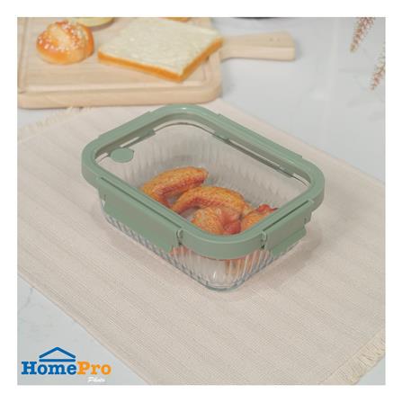 กล่องอาหารแก้วเหลี่ยม KECH RENA 1.05 ลิตร สีเทา_4