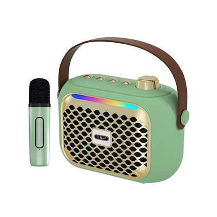 ลำโพงบลูทูธพร้อมไมค์ E&P POPPY สีเขียว_0
