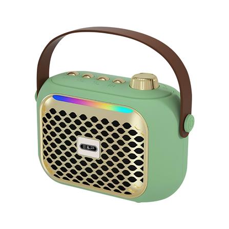 ลำโพงบลูทูธพร้อมไมค์ E&P POPPY สีเขียว_1
