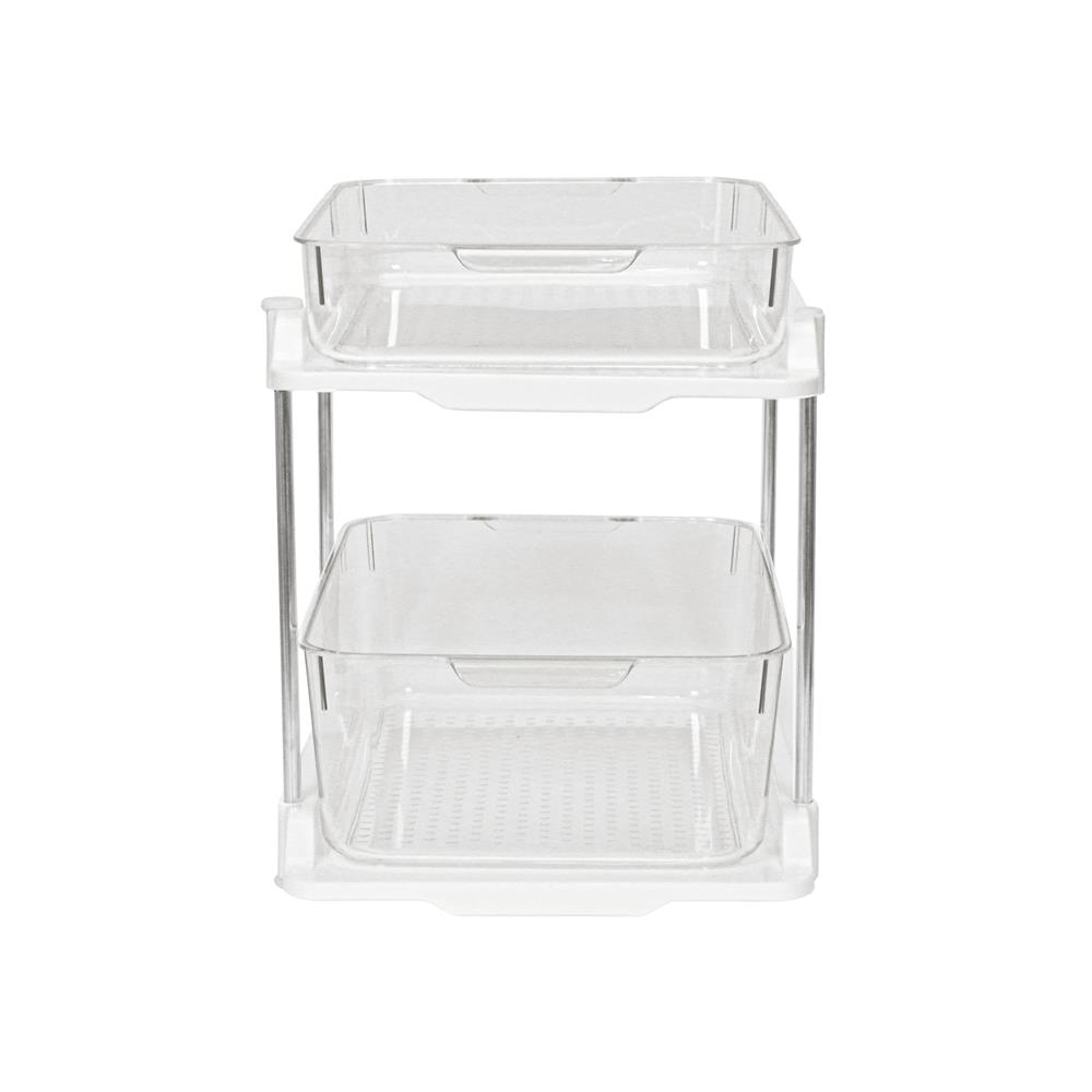 ชั้นวางของพร้อมถาดใส 2 ชั้น KECH BRINK 24X34X28.5 ซม.