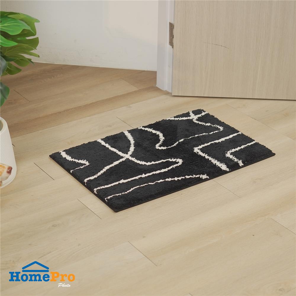 พรม HOME LIVING STYLE BILLIE 45X70 ซม. สีดำ
