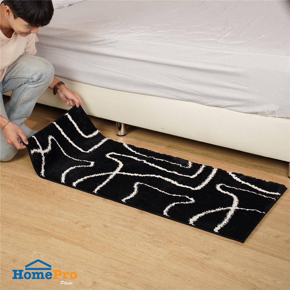 พรม HOME LIVING STYLE BILLIE 45X120 ซม. สีดำ