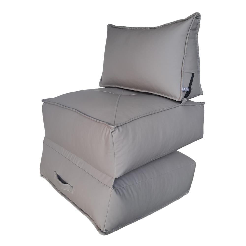 เบาะรองนั่ง HOME LIVING STYLE COLONY 28X56 นิ้ว สีเทา