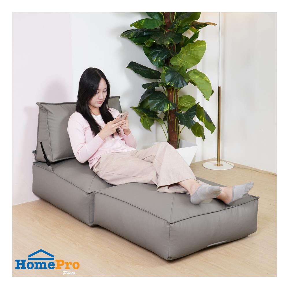 เบาะรองนั่ง HOME LIVING STYLE COLONY 28X56 นิ้ว สีเทา