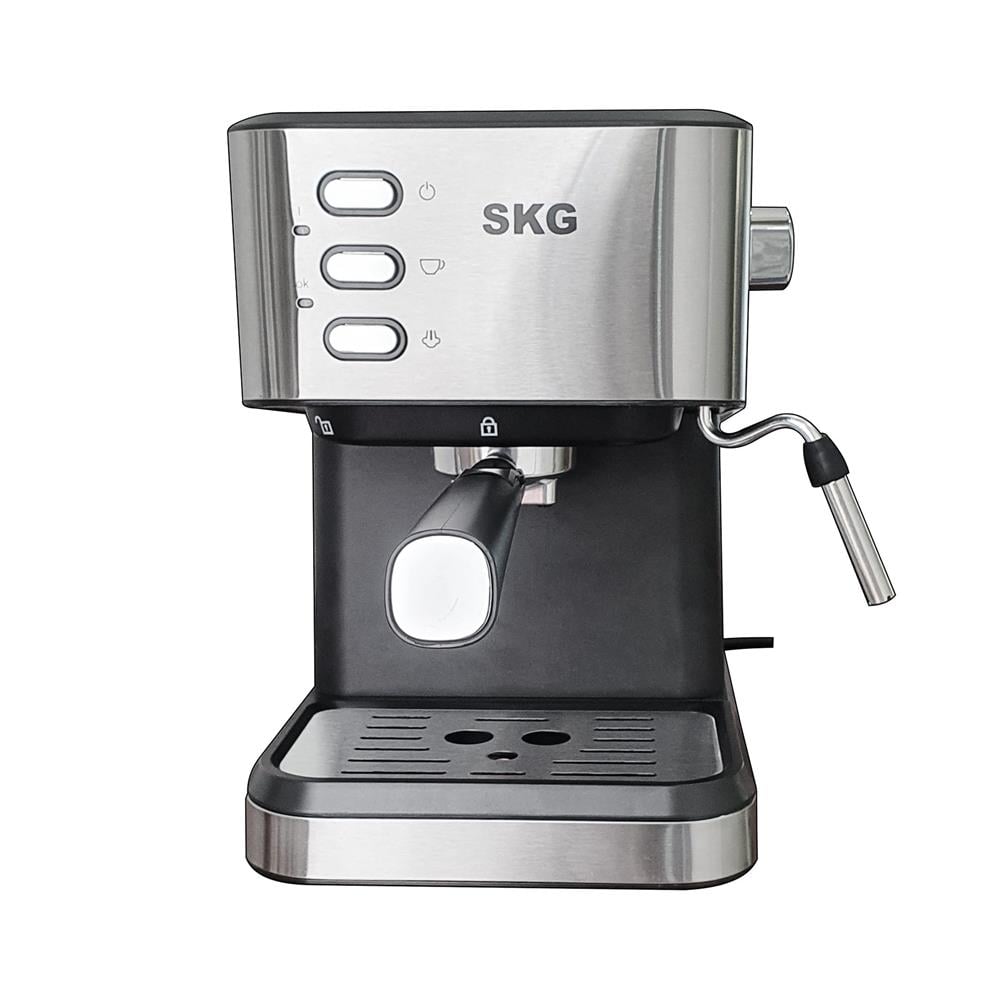 เครื่องชงกาแฟเอสเพรสโซ่ SKG SK-1210-NEW สีเงิน/ดำ_1