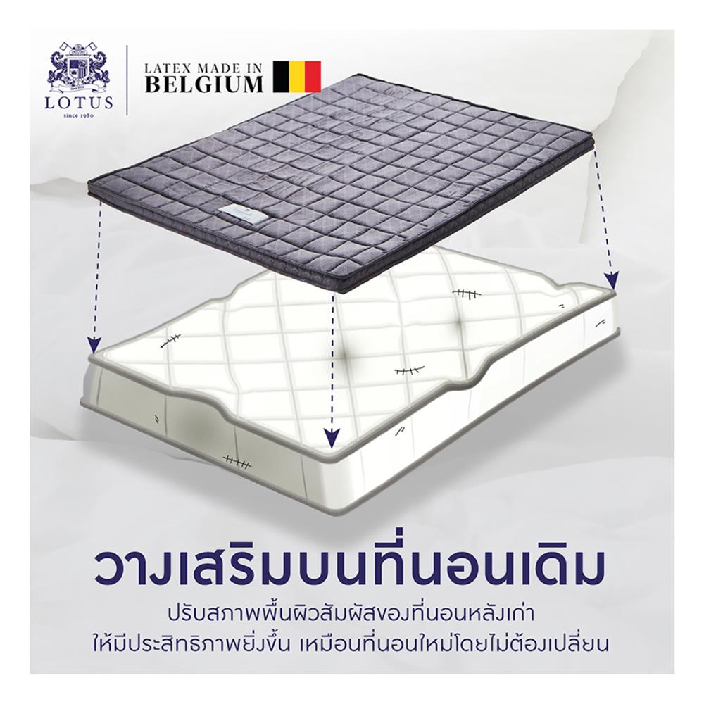 แผ่นรองนอน 3 ฟุต LOTUS FORESTEX I สี DARK BROWN