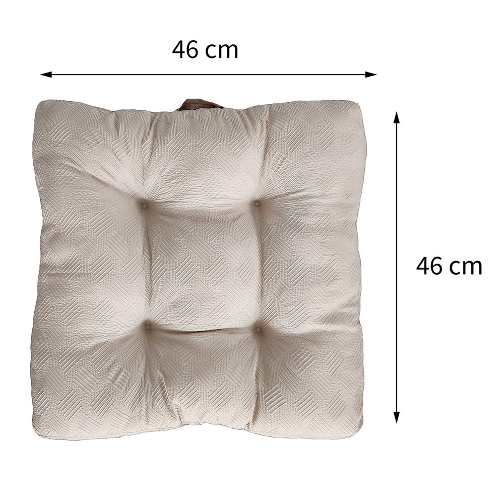 เบาะรองนั่ง HOME LIVING STYLE CROSBY 18X18 นิ้ว สีเบจ